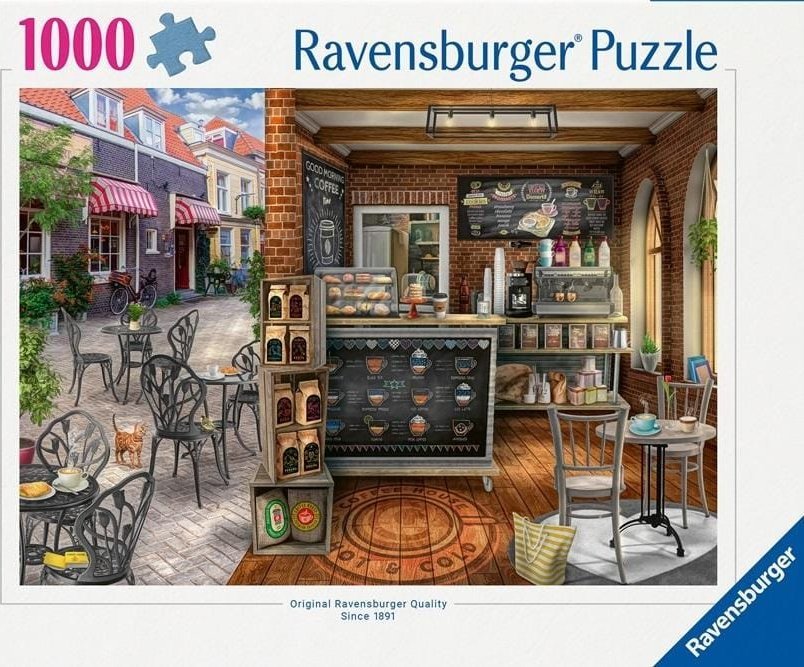 Ravensburger Puzzle Urocza Kawiarnia 1000 elementów