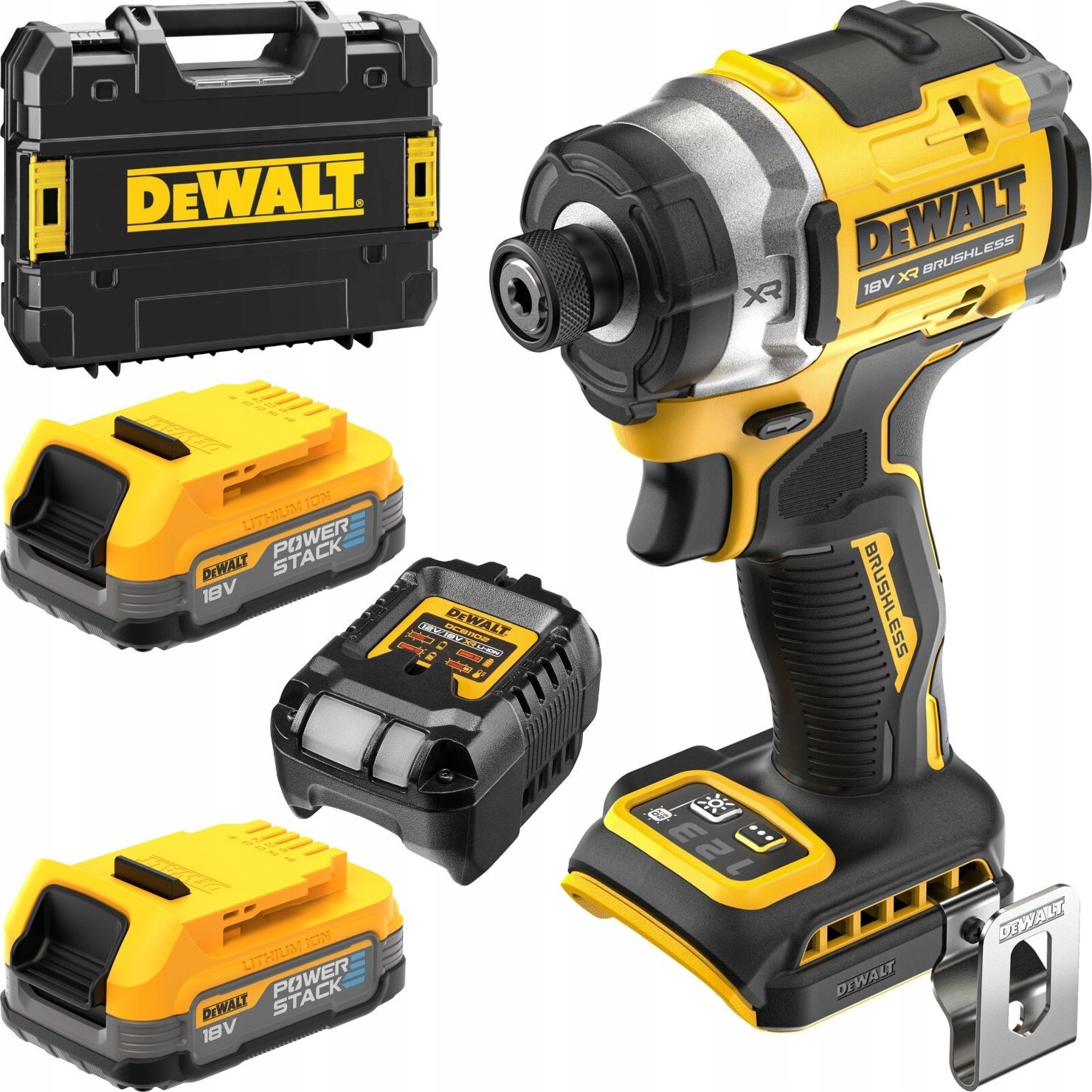 Dewalt DEWALT ZAKRĘTARKA UDAR.18V DCF860E2T 208Nm 2x1,7Ah POWERSTACK TSTAK