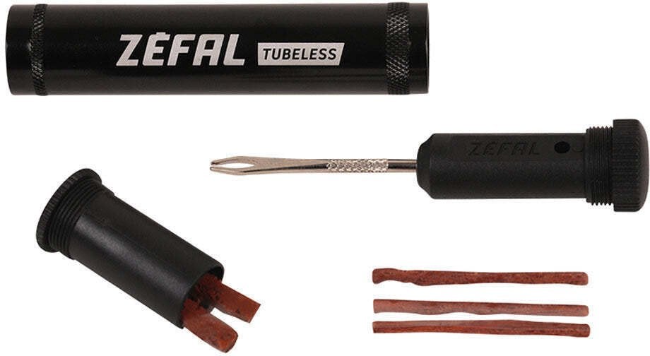 ZEFAL TUBELESS REPAIR KIT - Juodas TUBE W CLIP dvir. įrankių rinkinys
