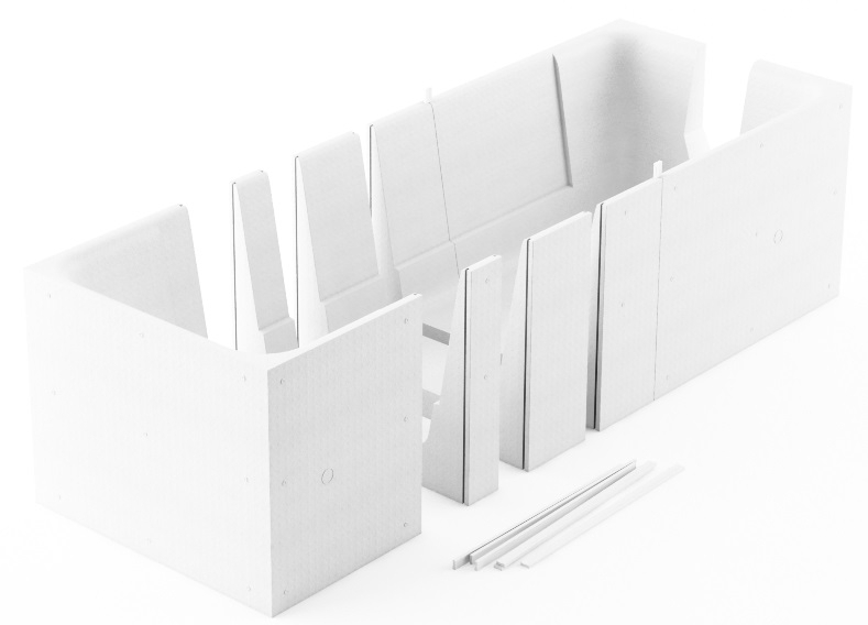 SCHEDPOL Nośnik styropianowy do wanny Stabilsound (1.028/W)