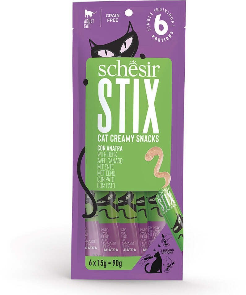 Stix, przysmak, dla kota, kaczka, 6x15 g, saszetka