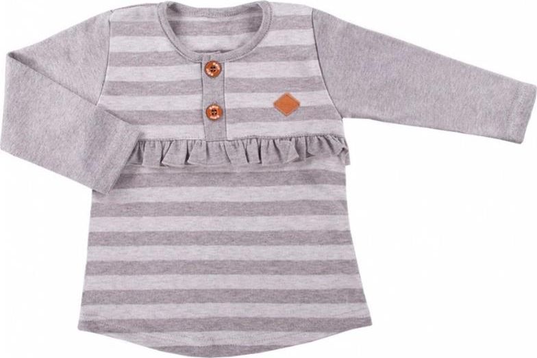 Ewa Klucze BLUZKA TRIP DZ PASKI SZARY 098 74