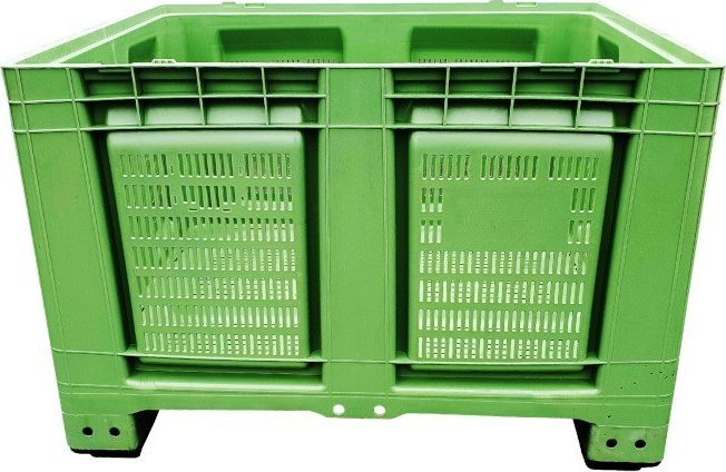 Werit-P Skrzyniopaleta plastikowa ażurowa. 4 stopy. Wym. zew.: 1200x1000x790mm