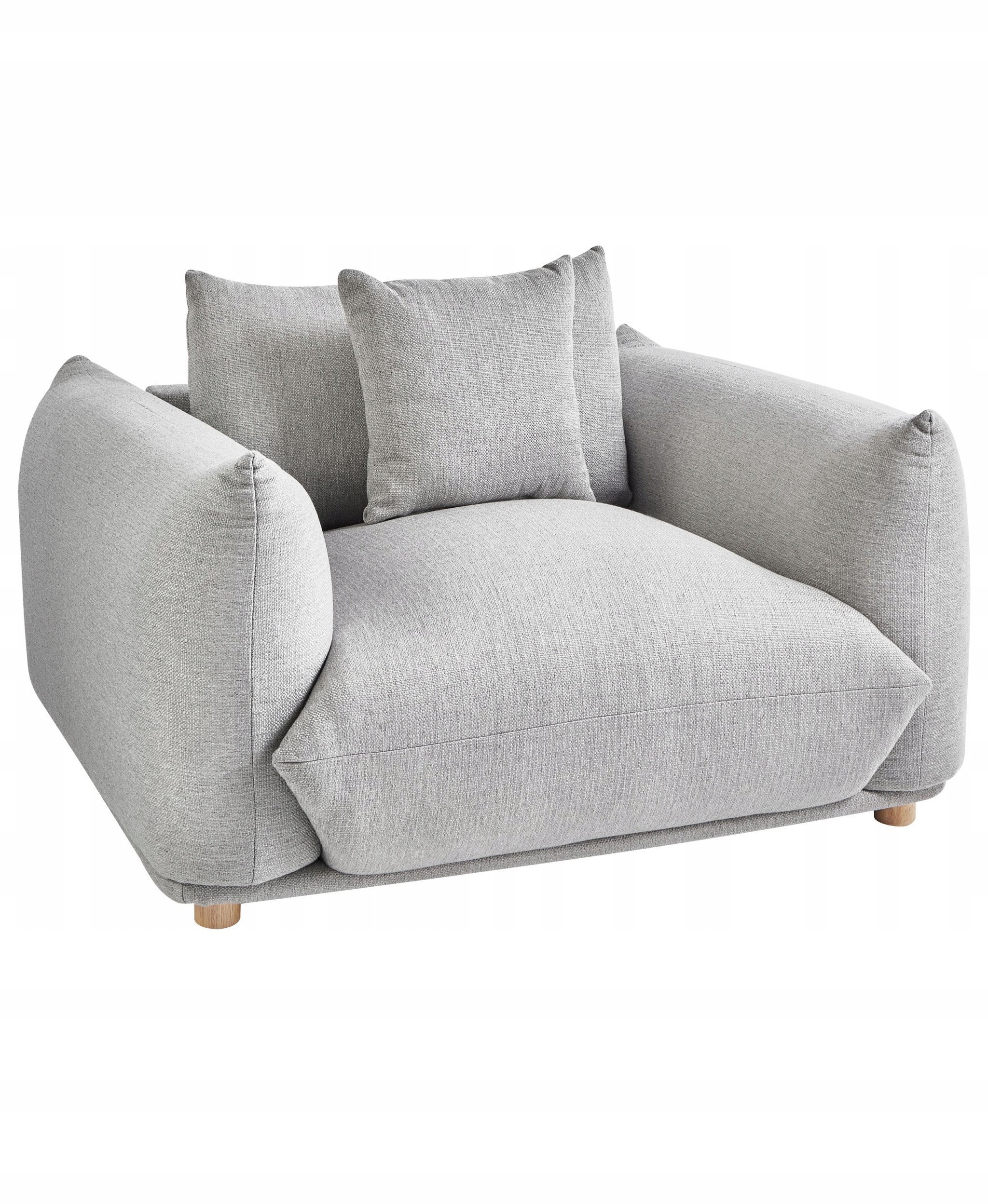 Fotel LUVOS Jasnoszary