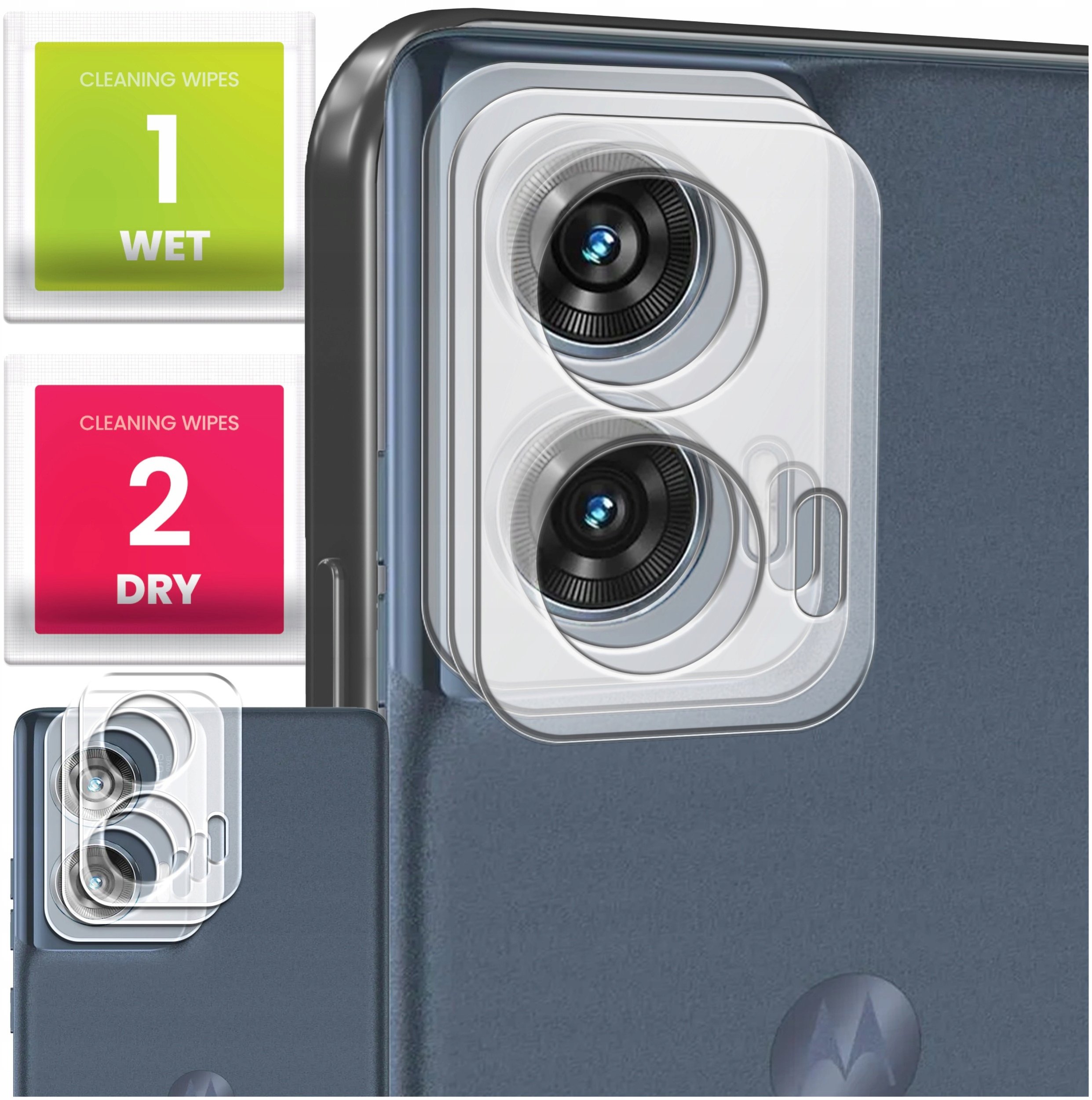 3-PAK Szkło Na Aparat Do Motorola Edge 50 Fusion (Hartowane, Ochronne, 9H)