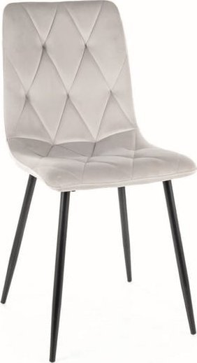 Signal Krzesło TOM VELVET jasny szary SIGNAL