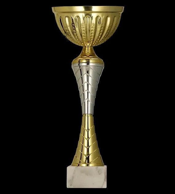 Victoria Sport Puchar metalowy złoto - srebrny