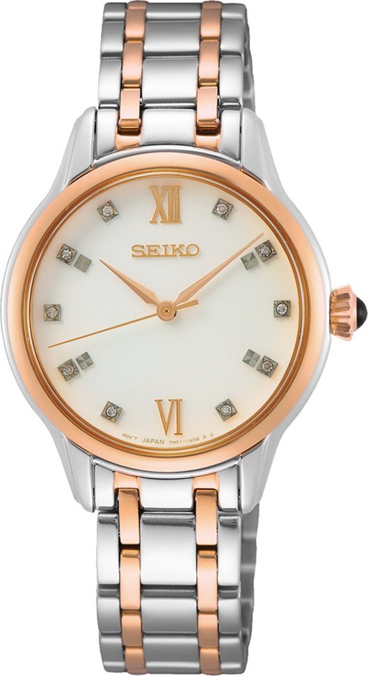 Zegarek Seiko Zegarek damski Seiko SRZ542P1 srebrny