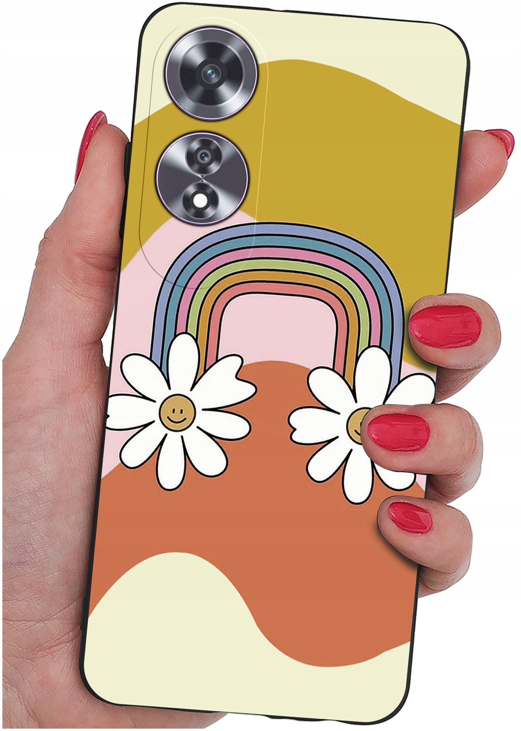 Etui do Oppo A60 4G WZORY |SILIKONOWE MATT CASE + SZKŁO 9H