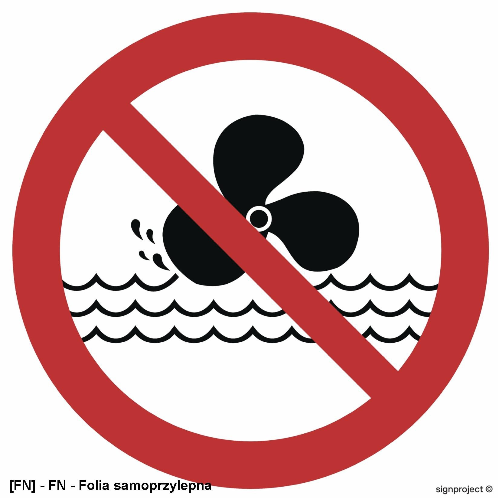 OD003 - Zakaz używania silników spalinowych do łodzi 250x250