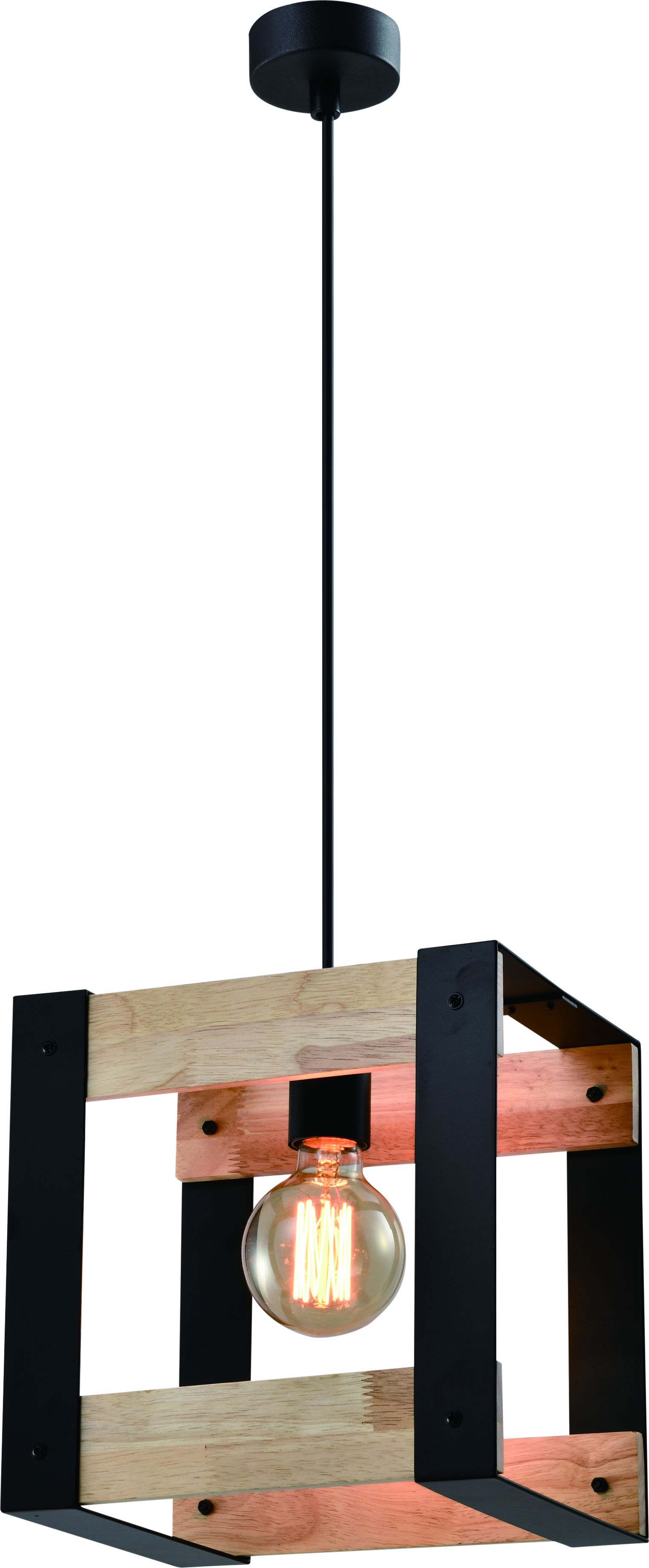 Lampa wisząca Candellux Loftowa lampa wisząca LED Ready czarna Candellux Varna 31-78513