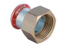 Geberit Śrubunek Mapress C-Stahl 22mm przejściowe do zaworów GW 1" (25034)