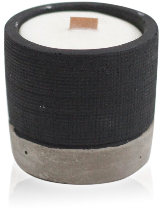 Świeczka w betonie - Czarny węgiel