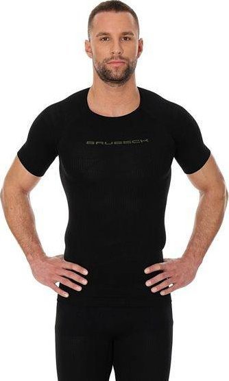 Brubeck Brubeck SS11930 Koszulka męska 3D Bike Pro krótki rękaw czarny S