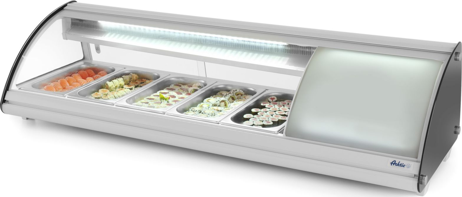 Witryna chłodnicza ARKTIC Witryna chłodnicza ekspozycyjna do sushi 5x GN 1/3 ARKTIC Hendi 233757 Witryna chłodnicza ekspozycyjna do sushi 5x GN 1/3 AR