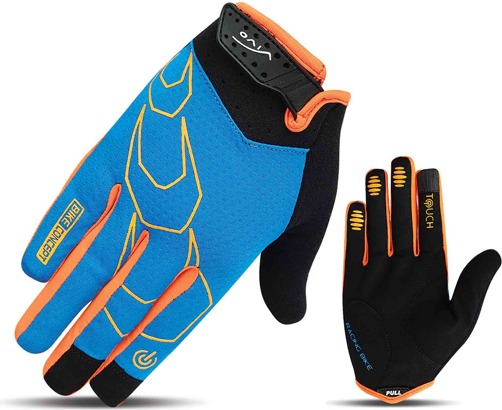 Vivo Rękawiczki rowerowe SB-05-9517-E niebiesko-pomarańczowe r. XL (4962552)