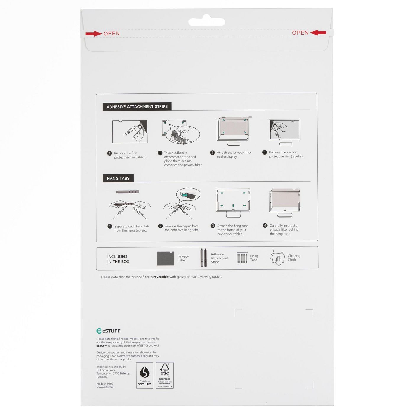 Privacy Filter 16" 355 mm x