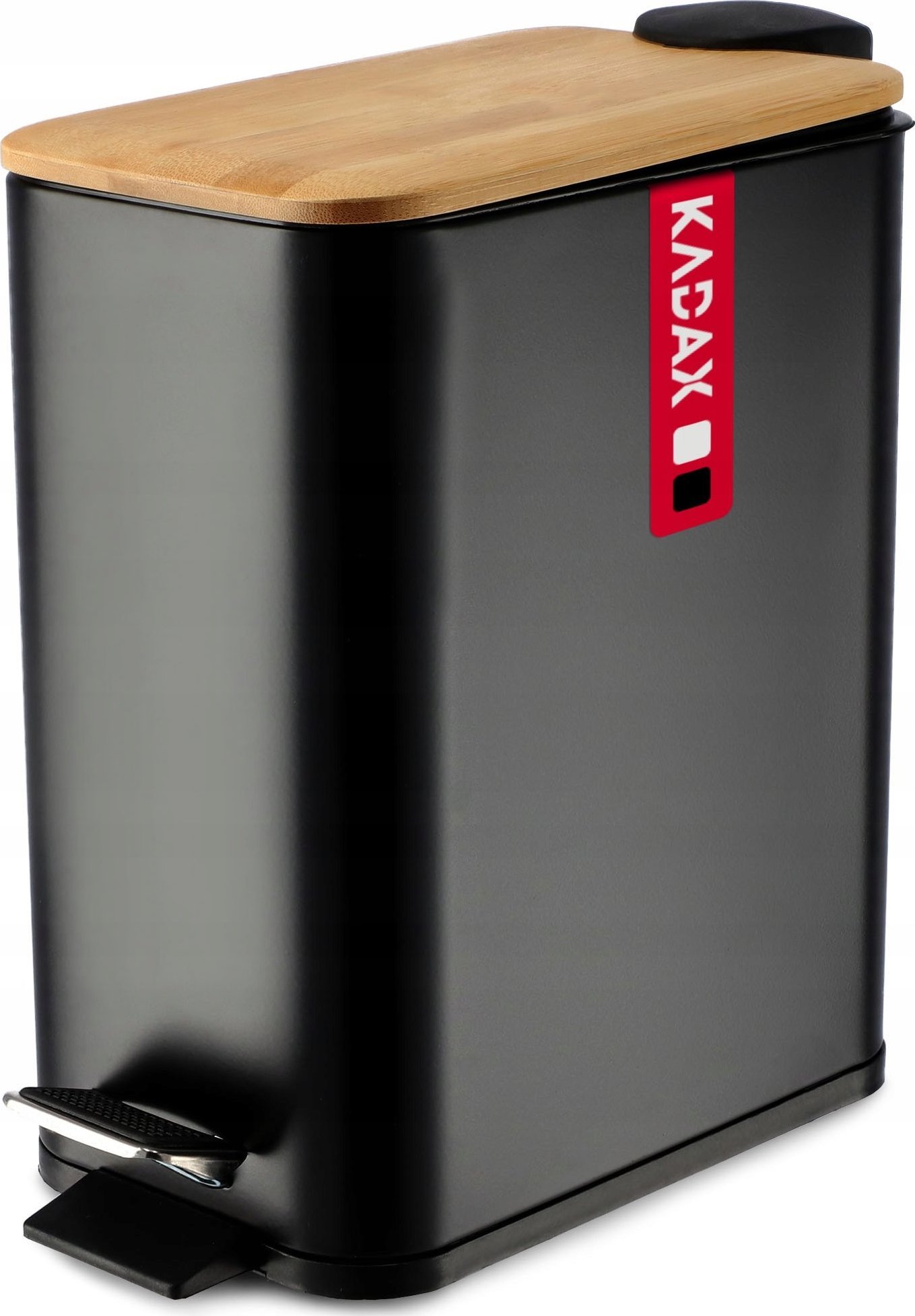 Kosz na śmieci Kadax na pedał czarny