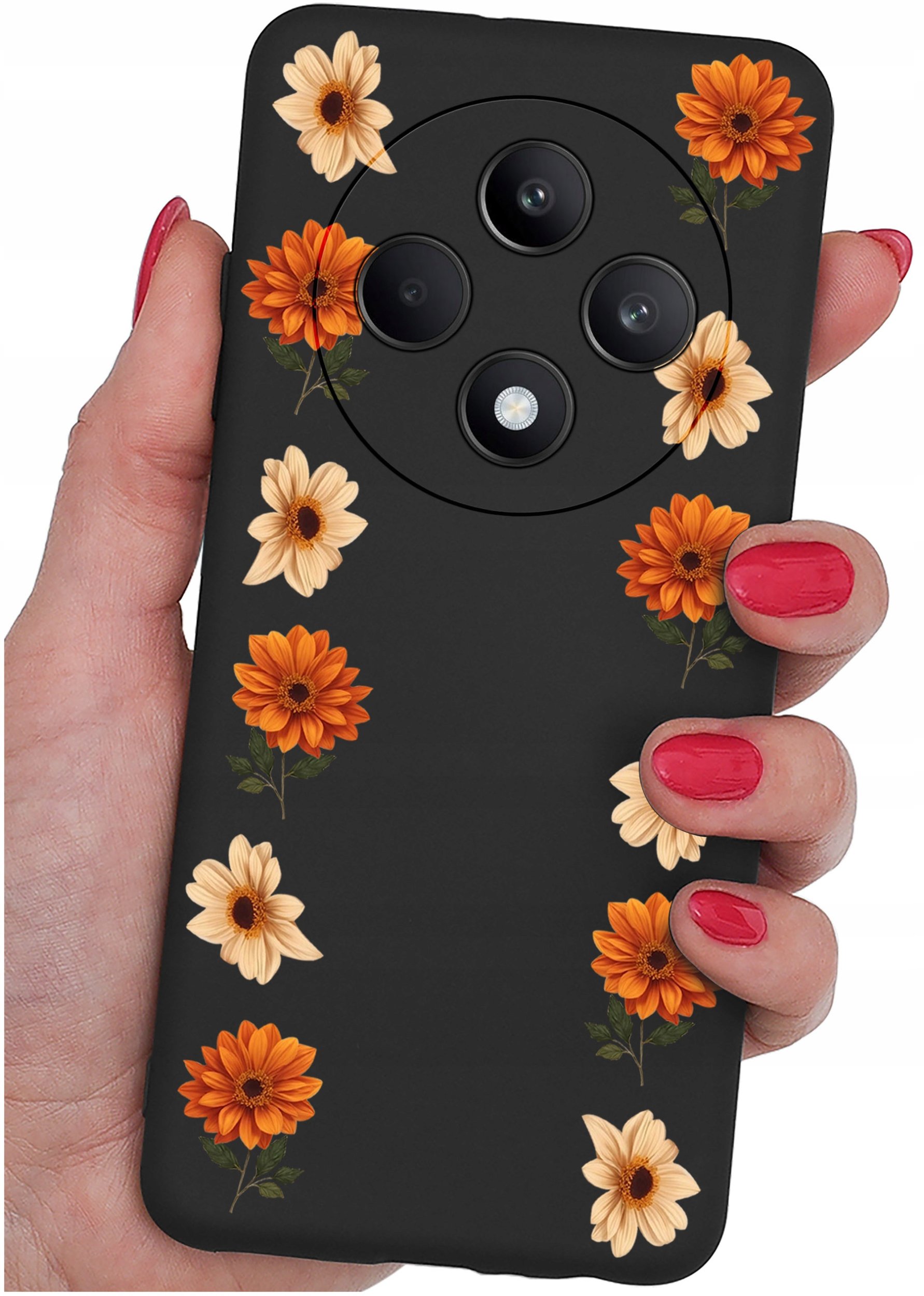 krainaGSM Etui do Oppo Reno 12 F 5G | 12 FS 5G SILIKONOWE MATT CASE + SZKŁO 9H