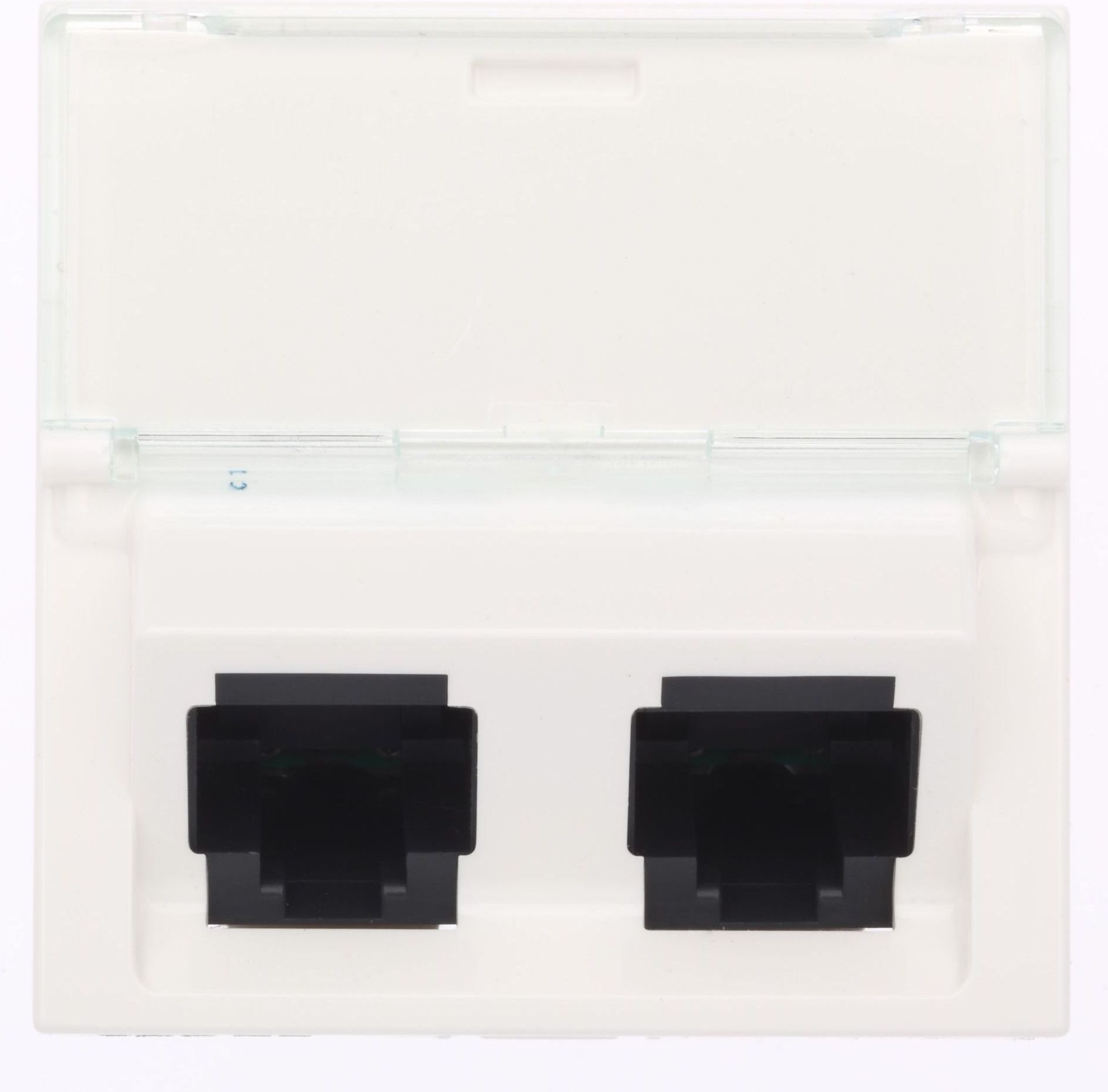 Legrand MOSAIC Gniazdo komputerowe podwójne RJ45 kat.5e UTP białe (076502)