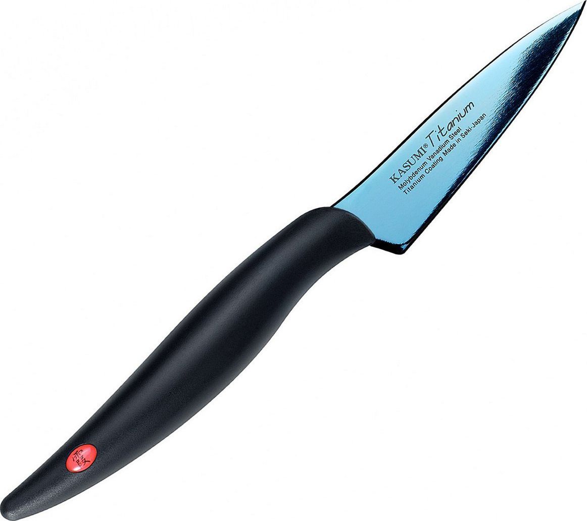 Kasumi KASUMI Nóż do warzyw kuty Titanium dł. 8 cm, niebieski uniwersalny