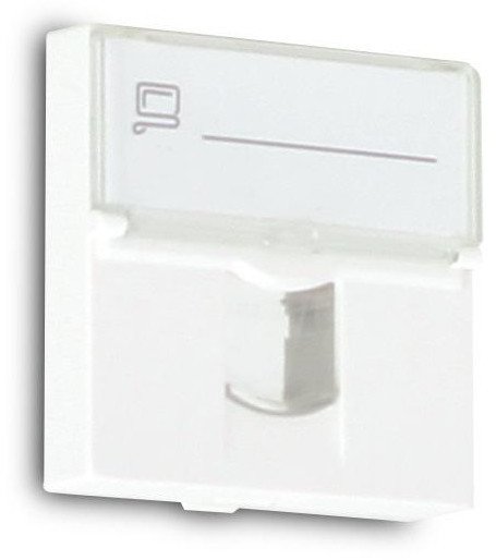 Adapter Getfort 2 Mod 1Xrj45 Mosaic 45X45Mm