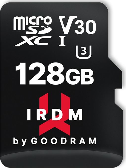 Karta GoodRam IRDM MicroSDXC 128 GB Class 10 UHS-I/U3 V30 (LEC-TGD-IRM3AA1280R12)