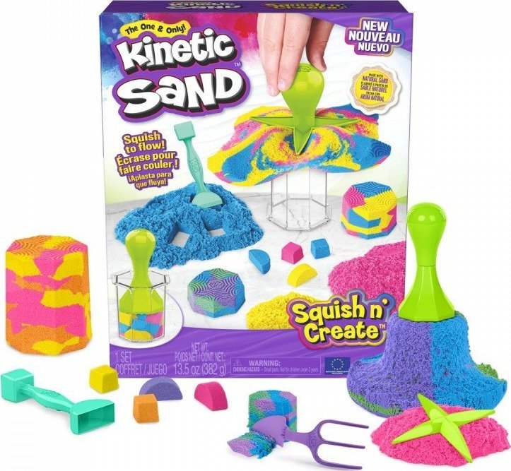 Spin Master Kinetic Sand Zgniataj i tw?rz