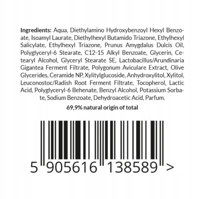 SHECELL Simply Nature Filler nawilżający krem przeciwzmarszczkowy na dzień SPF50 50ml