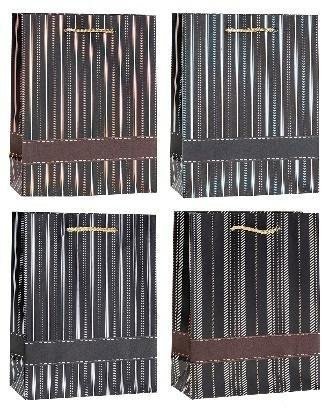 Torebka ozdobna 18x23x8cm hot-stamp mix ROZETTE