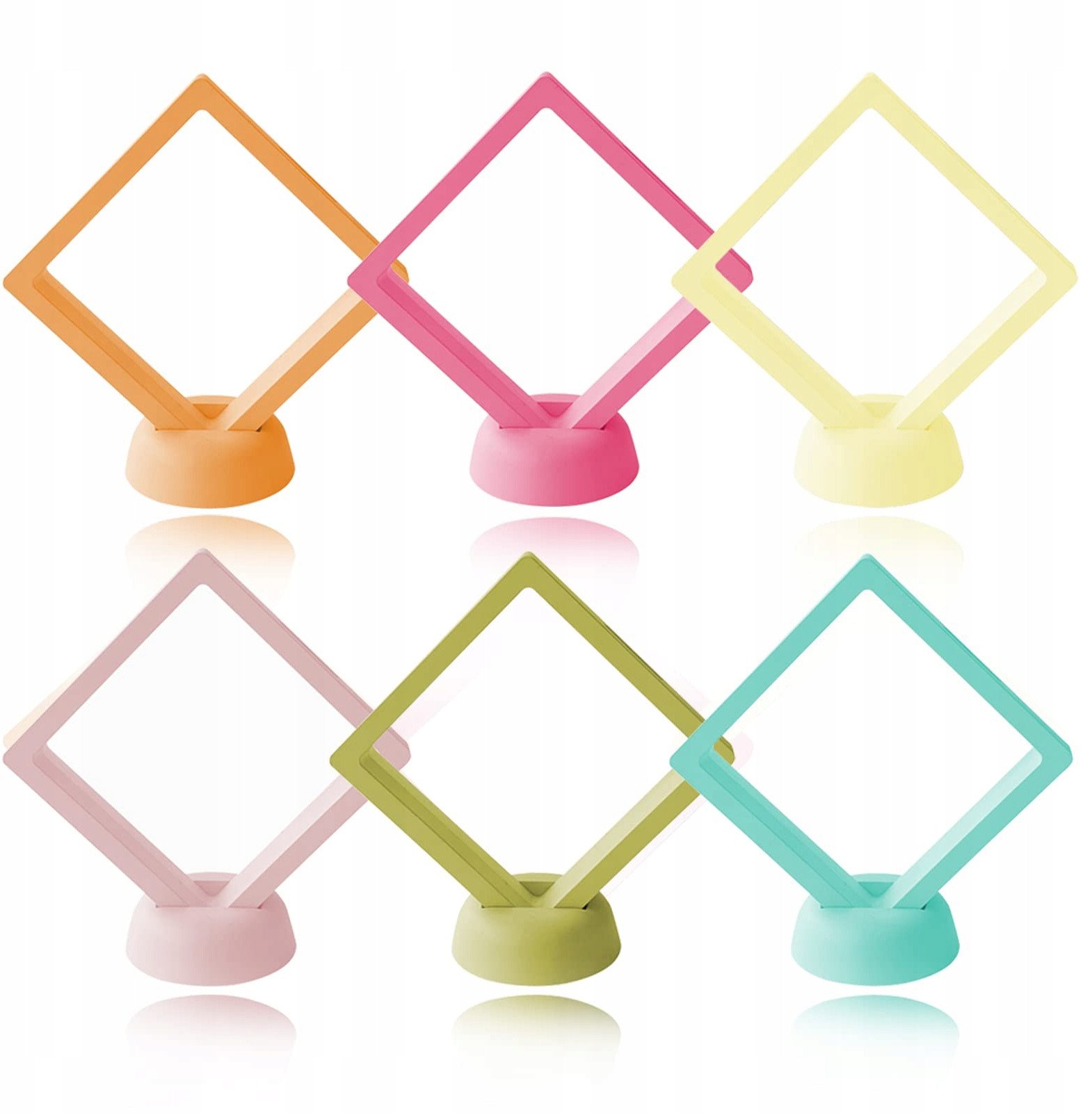 Ramka Zestaw 6 Gablot na Przedmioty Kolekcjonerskie Monety Medale