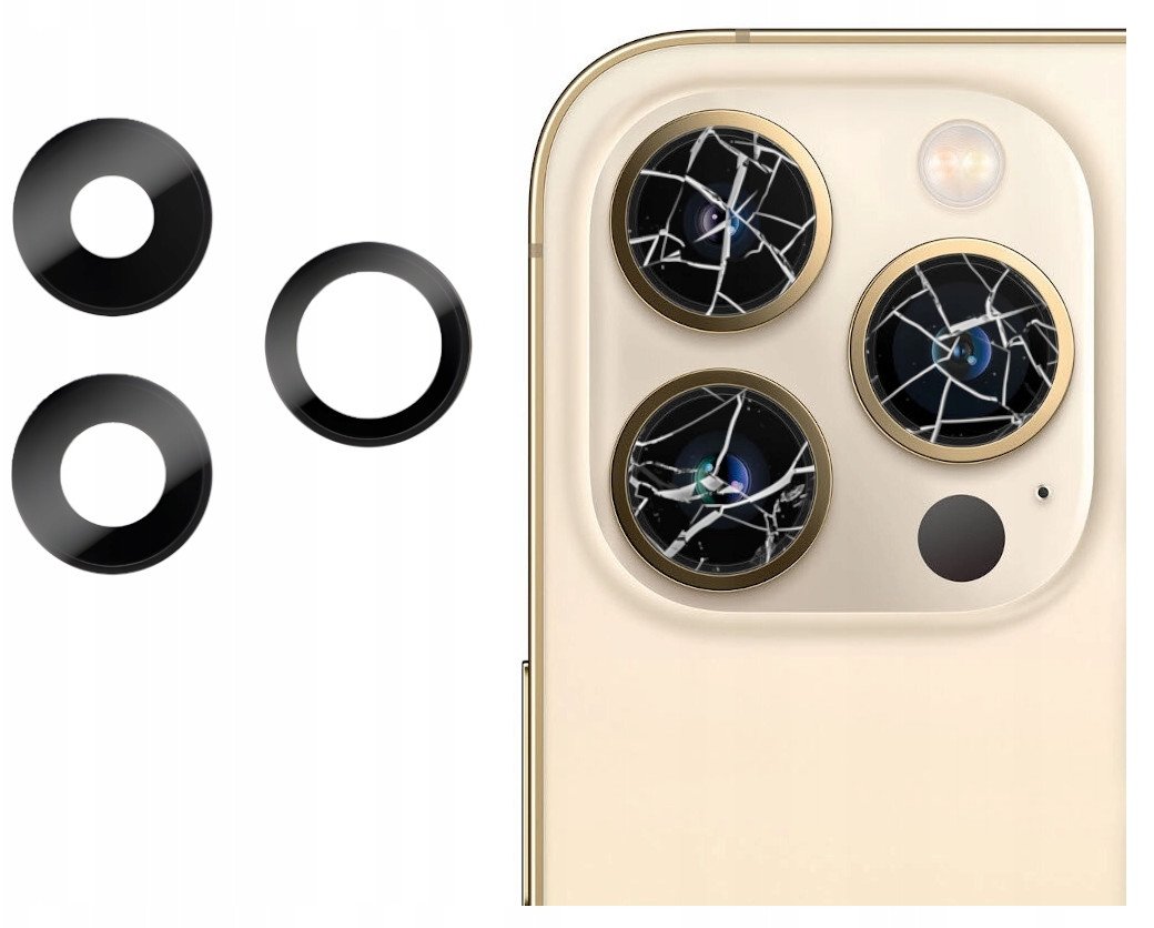 SZYBKA SZKŁO PREMIUM OSŁONA APARATU KLEJ DO IPHONE 13 PRO A2638 A2483