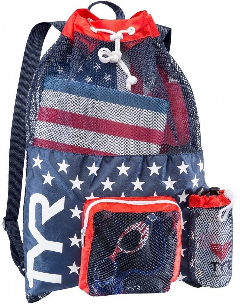 TYR WOREK NA SPRZĘT ALLIANCE BIG MESH MUMMY BAG BACKPACK USA RED-NAVY LBMMB3 642