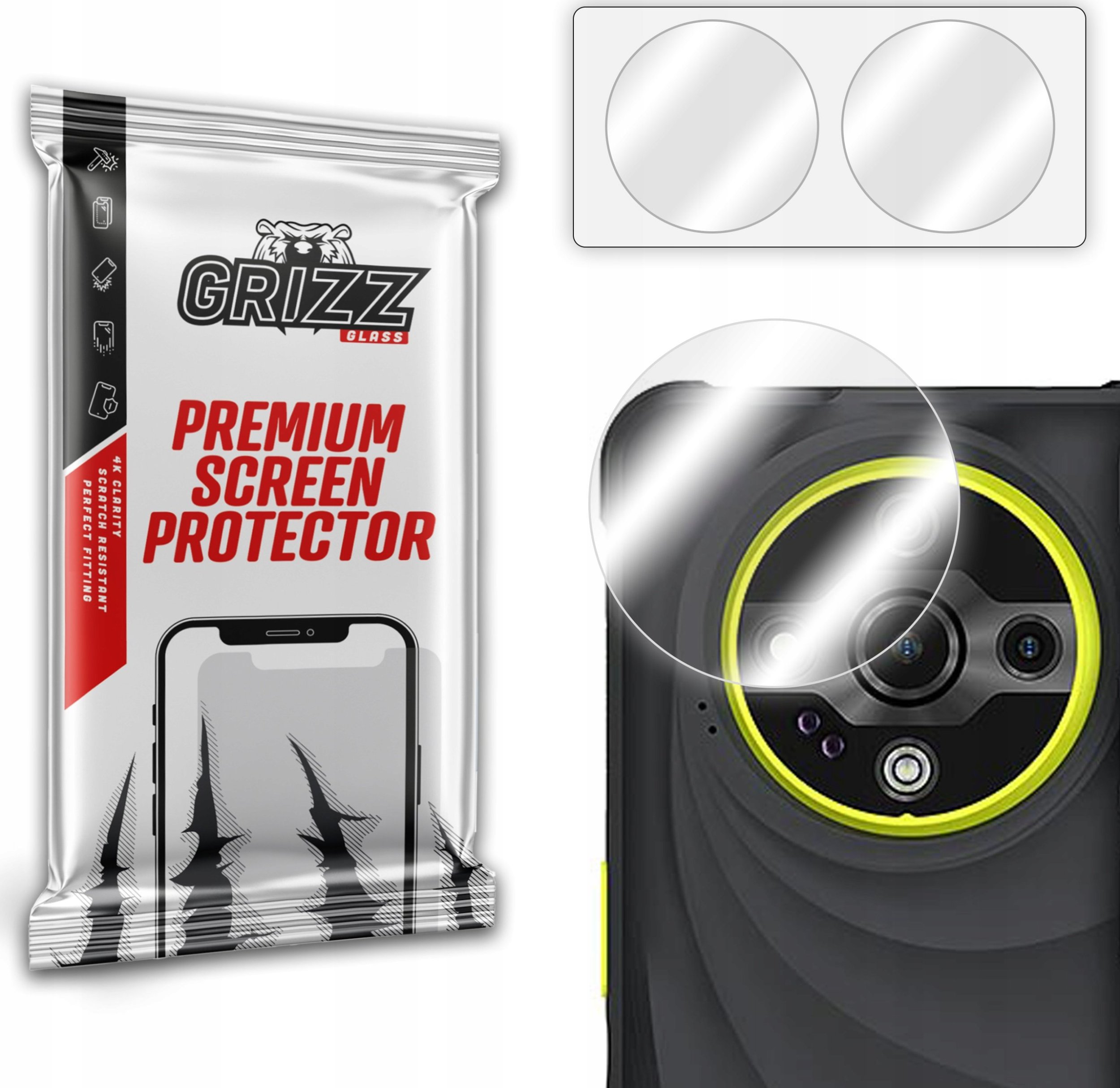 Szkło na aparat GrizzGlass HybridGlass Camera do Ulefone Armor X31 Pro