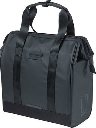 Basil Sakwa miejska pojedyncza BASIL GRAND TARPAULIN BICYCLE SHOPPER 23L, Hook On System, wodoodporna black (NEW 2024)