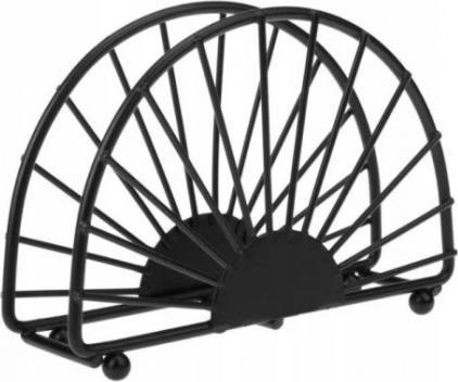 Galicja Serwetnik na serwetki metalowy czarny Etto