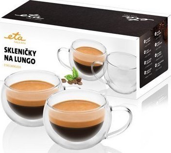 Eta ETA Lungo cups ETA518091010 For coffee, 2 pc(s), Dishwasher proof, Glass