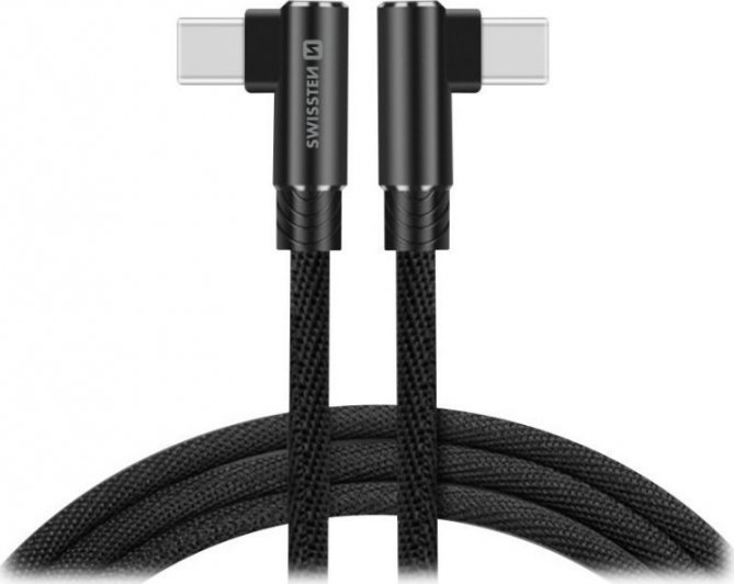 Kabel USB Swissten USB-C - USB-C 1.2 m Czarny (71528800)