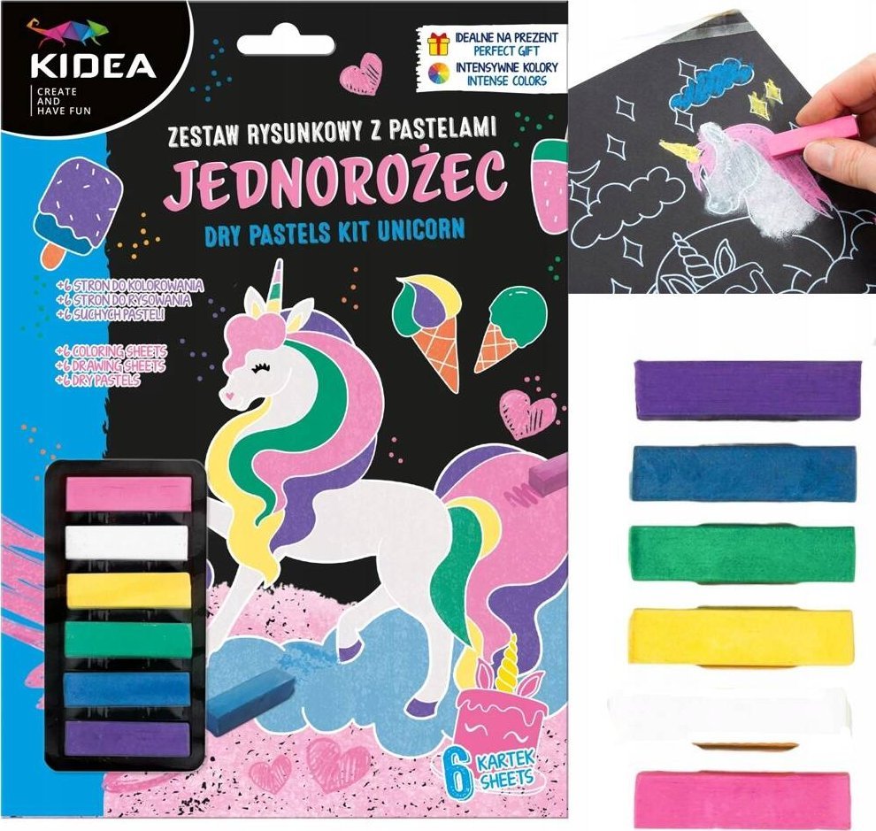 Derform ZEST RYSUNK PASTELE JEDNOROZEC 180X260 KIDEA BC