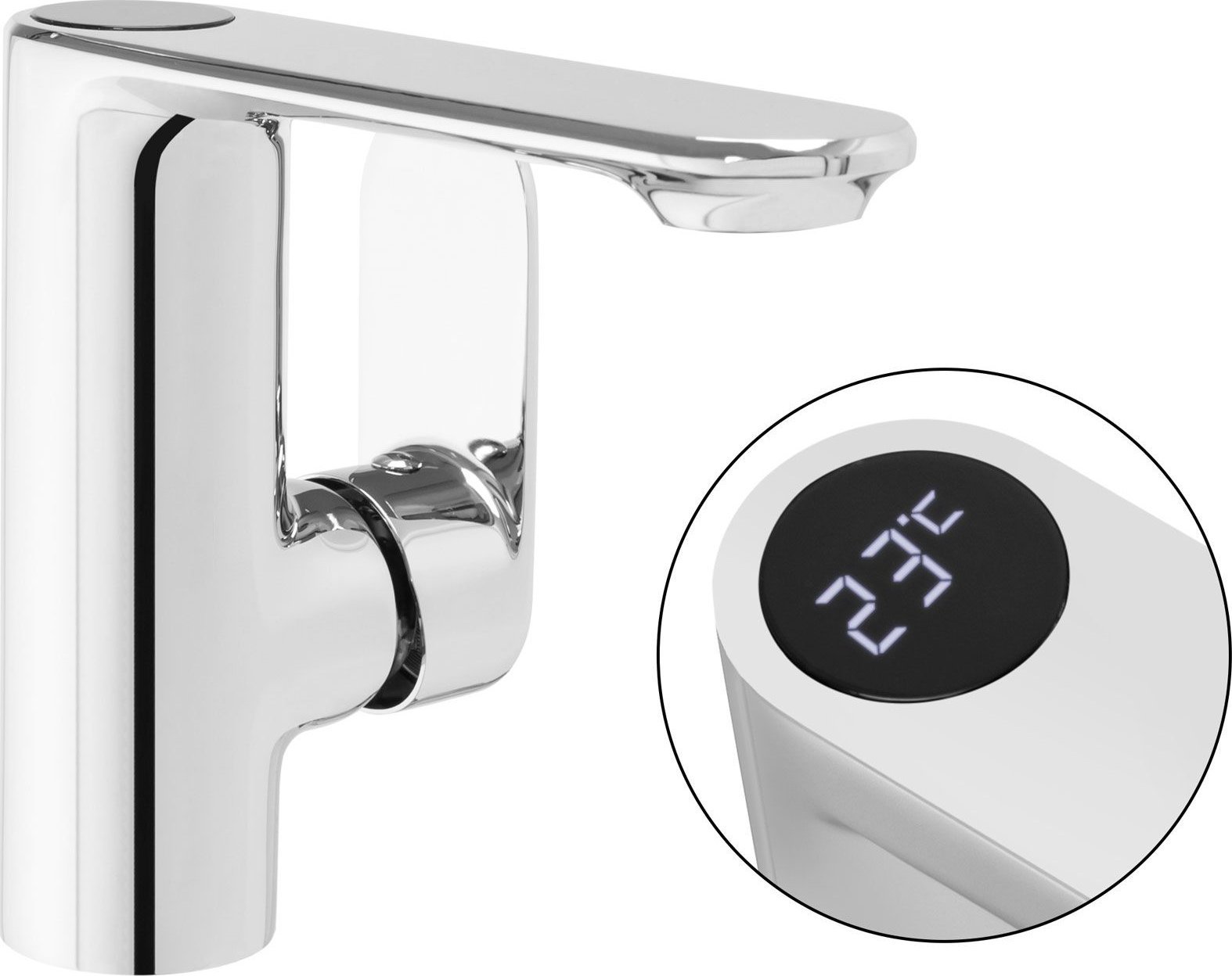 Bateria umywalkowa Rea Bateria Umywalkowa REA MILS LCD Chrom Niska