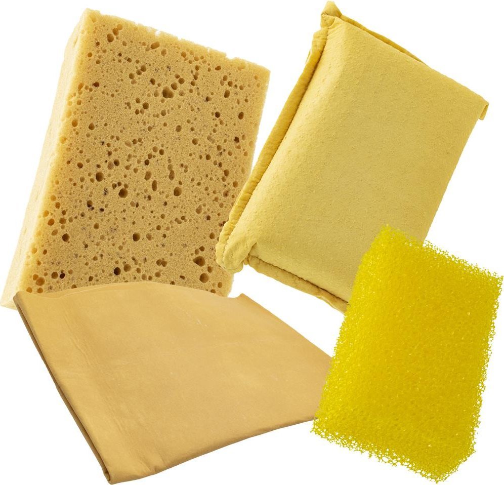Zestaw do mycia RS1000, gąbka, ściereczki, 4 szt.