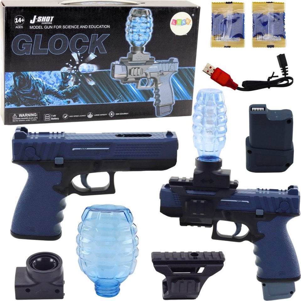 Automatyczny Pistolet Na Kulki Wodne Żelowe Glock Niebieski EDUKAMP