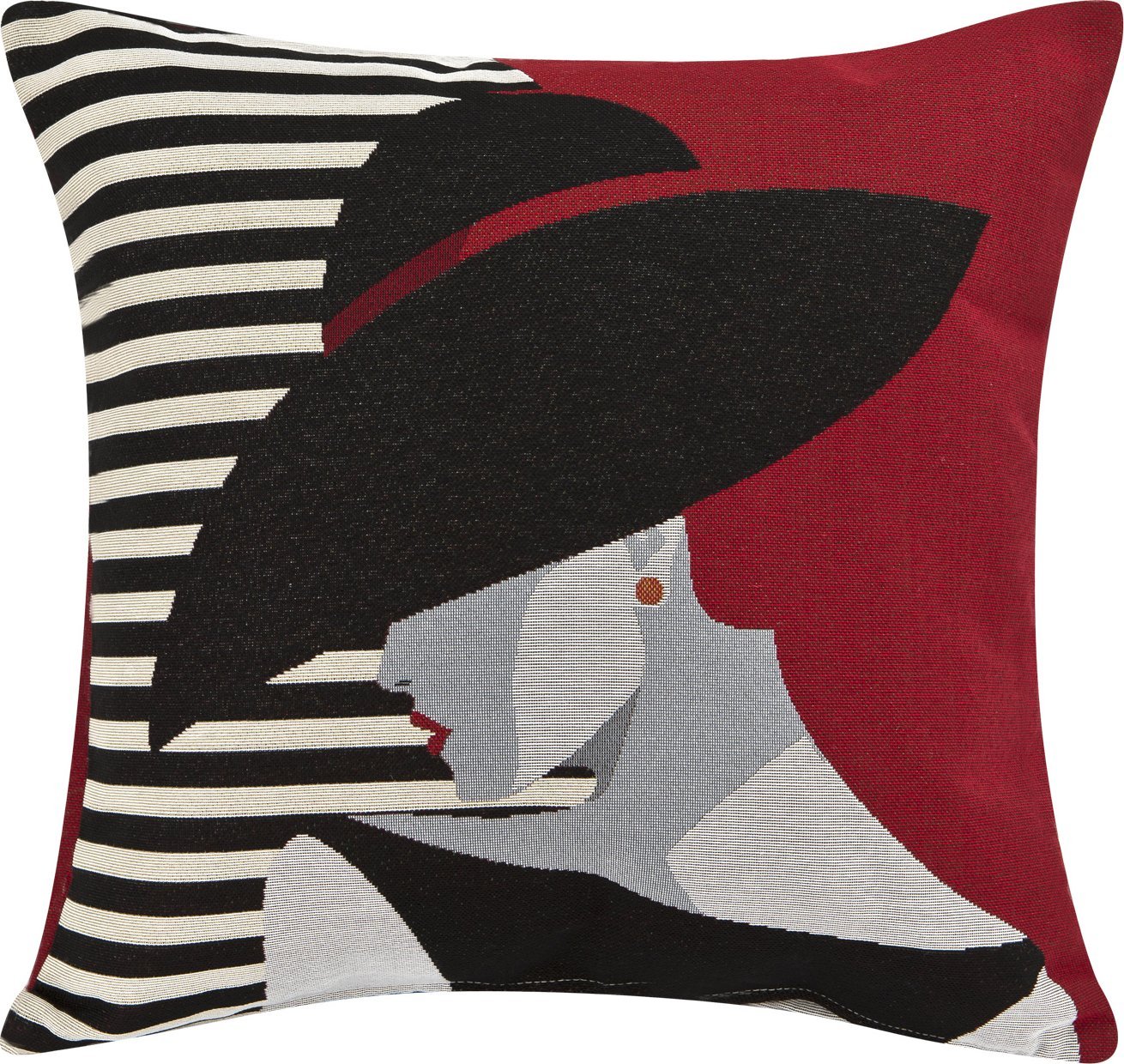 Witek Home Poszewka ozdobna 45x45cm Czarny kapelusz