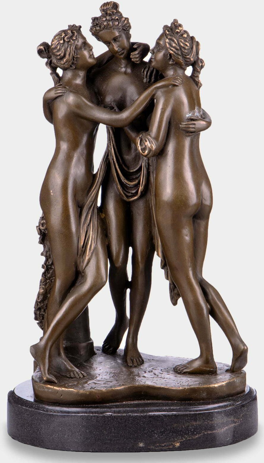 rzezbyzbrazu Trzy Gracje wg Canova Rzeźba z Brązu