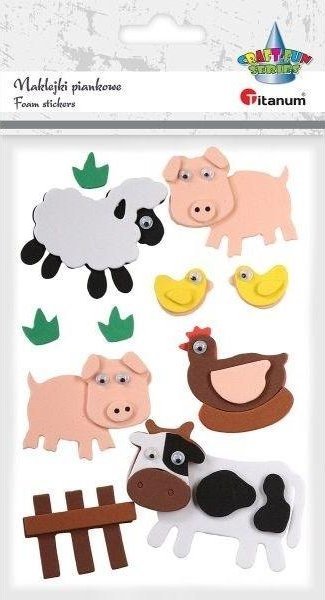 Titanum Naklejki piankowe 3D zagroda 11szt