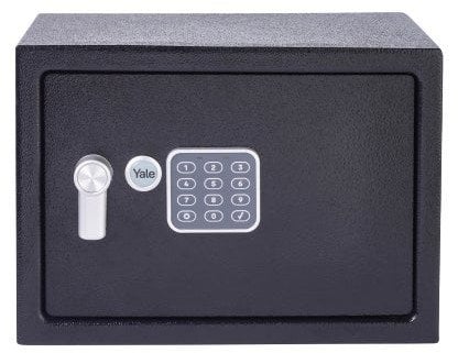 Yale Sejf z Zamkiem Elektronicznym Yale Czarny 16,3 L 25 x 35 x 25 cm Stal nierdzewna