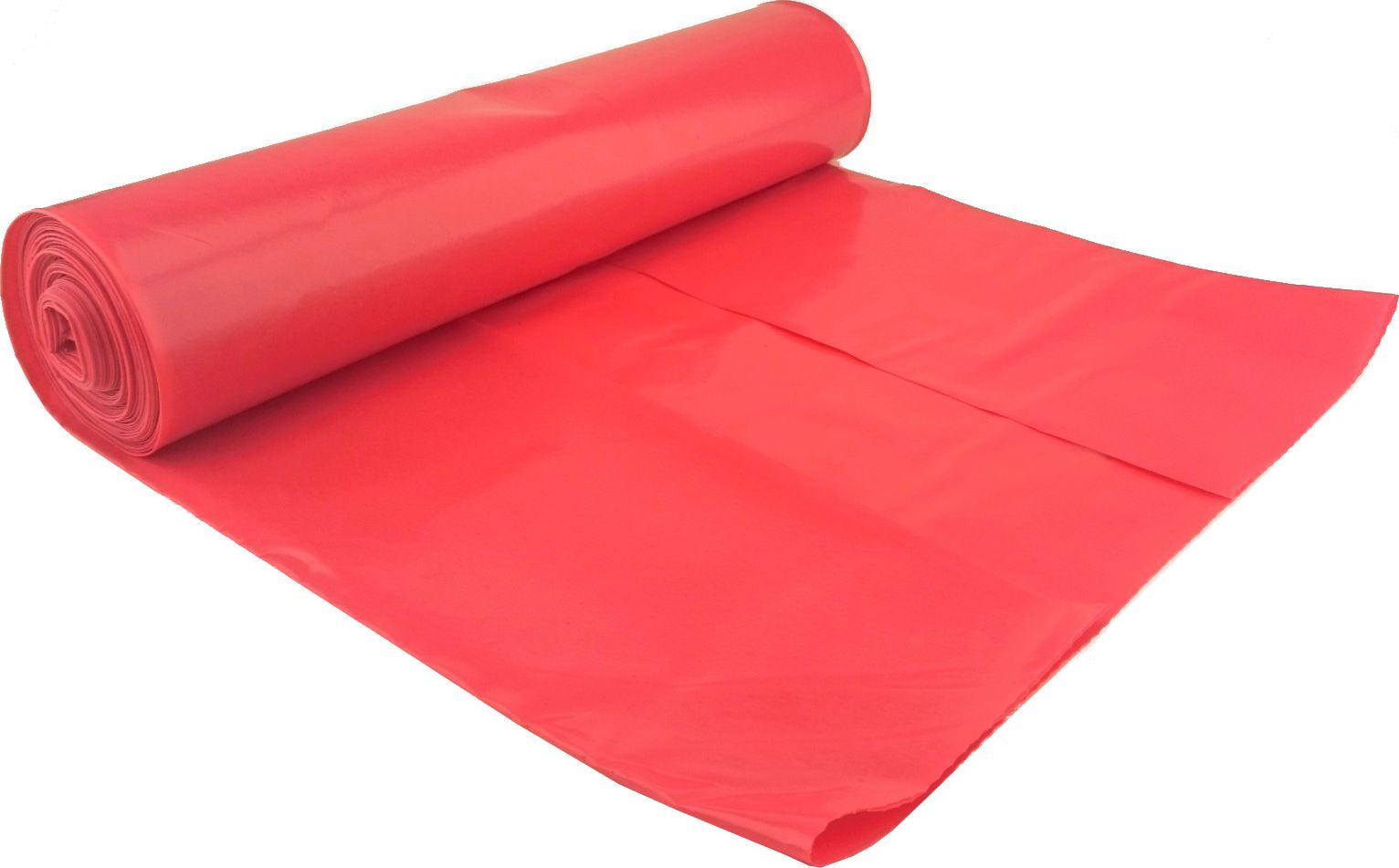 Meva Worki na odpadki śmieci grube 80 mikr. wytrzymałe rolka 15szt. - czerwone 120L