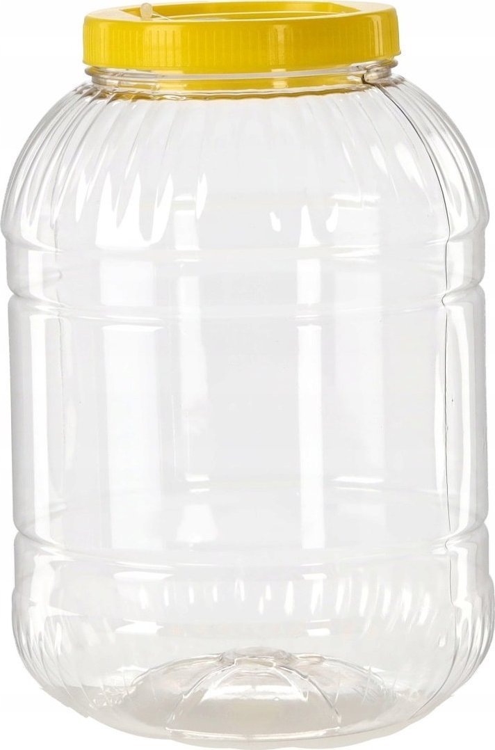 Kadax Słoik Plastikowy Pojemnik Pet Z Nakrętką 5L Ogórki