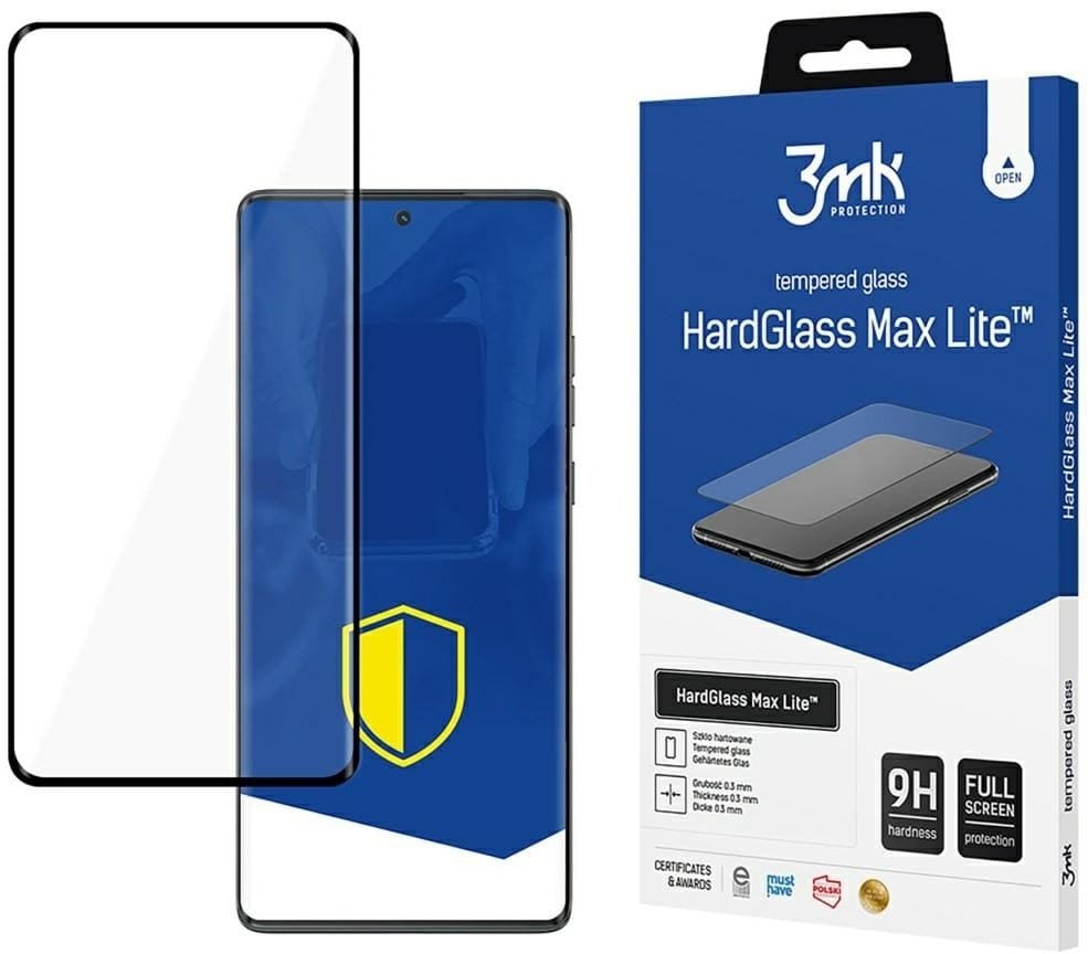 Szkło hartowane 3MK HardGlass Max Lite do Motorola Moto G85 czarny
