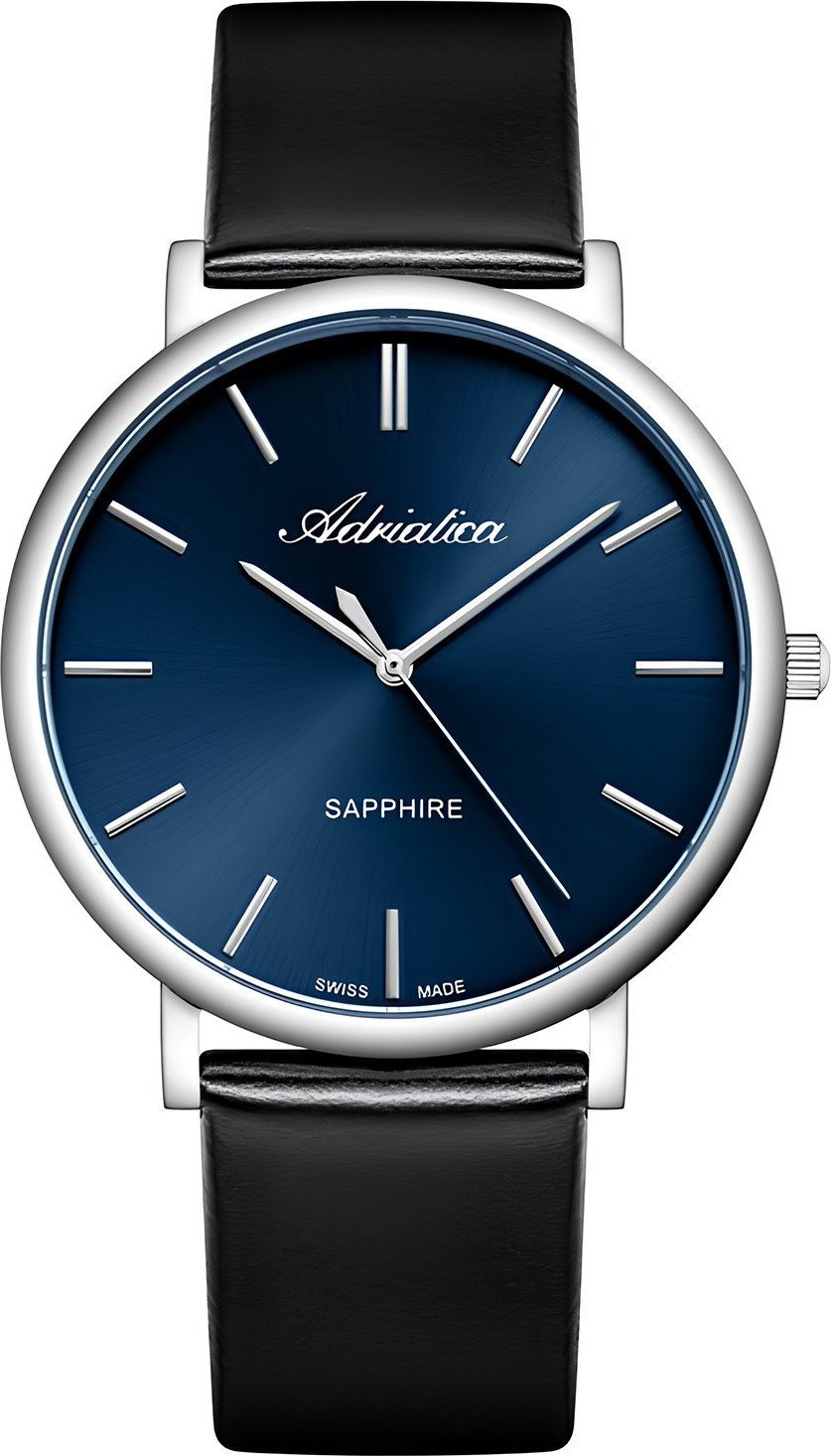 Zegarek Adriatica Zegarek Męski Adriatica A8338.5215Q czarny pasek